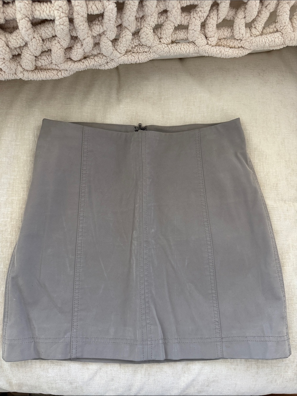 Urban Outfitters Gray Suede Mini Skirt